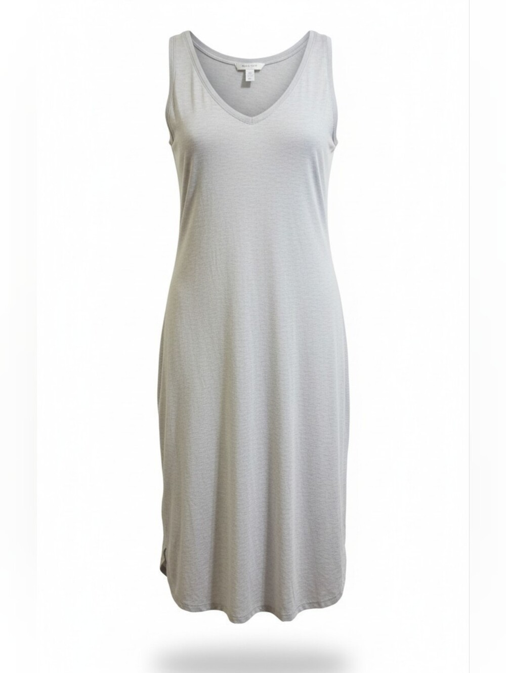 Amazon Essentials Light Gray Sleeveless V-Neck Dress